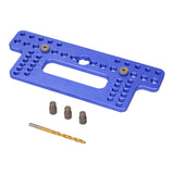 Maxbell Drawer Pull Drill Hole Handle Pitch Punch Locator for Flip Cover Hinge Shelf blue