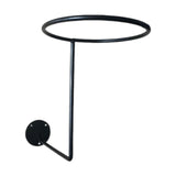 Maxbell Helmet Hanger Organization Wall Mount Display Rack for Basketball Coats Mask Round black