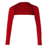 Maxbell Black Red Women One-piece Long Sleeve Arm Cover Shrug Bolero Hijab Muslim