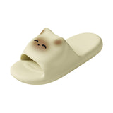 Maxbell EVA Slippers Thick Sole Open Toe House Sandals for Pool Indoor Outdoor Beach Yellow