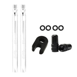 Maxbell Presta Value Extender Values Extension with Core & Adaptor 2pcs Silver 80mm - Aladdin Shoppers