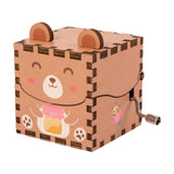 Maxbell Wooden Music Box Collectibles Musical Boxes for Birthday Festival Boys Girls Style B