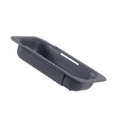 Maxbell Extendable Colander Strainer Sink Colander Strainer Basket for Fruits Dishes Dark Gray L