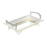 Maxbell Serving Tray with Handle Nordic Iron Art Tray for Living Room