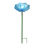 Maxbell Bird Drinker Decorative Easy to Use Bird Bath for Outdoor Courtyard Backyard Blue