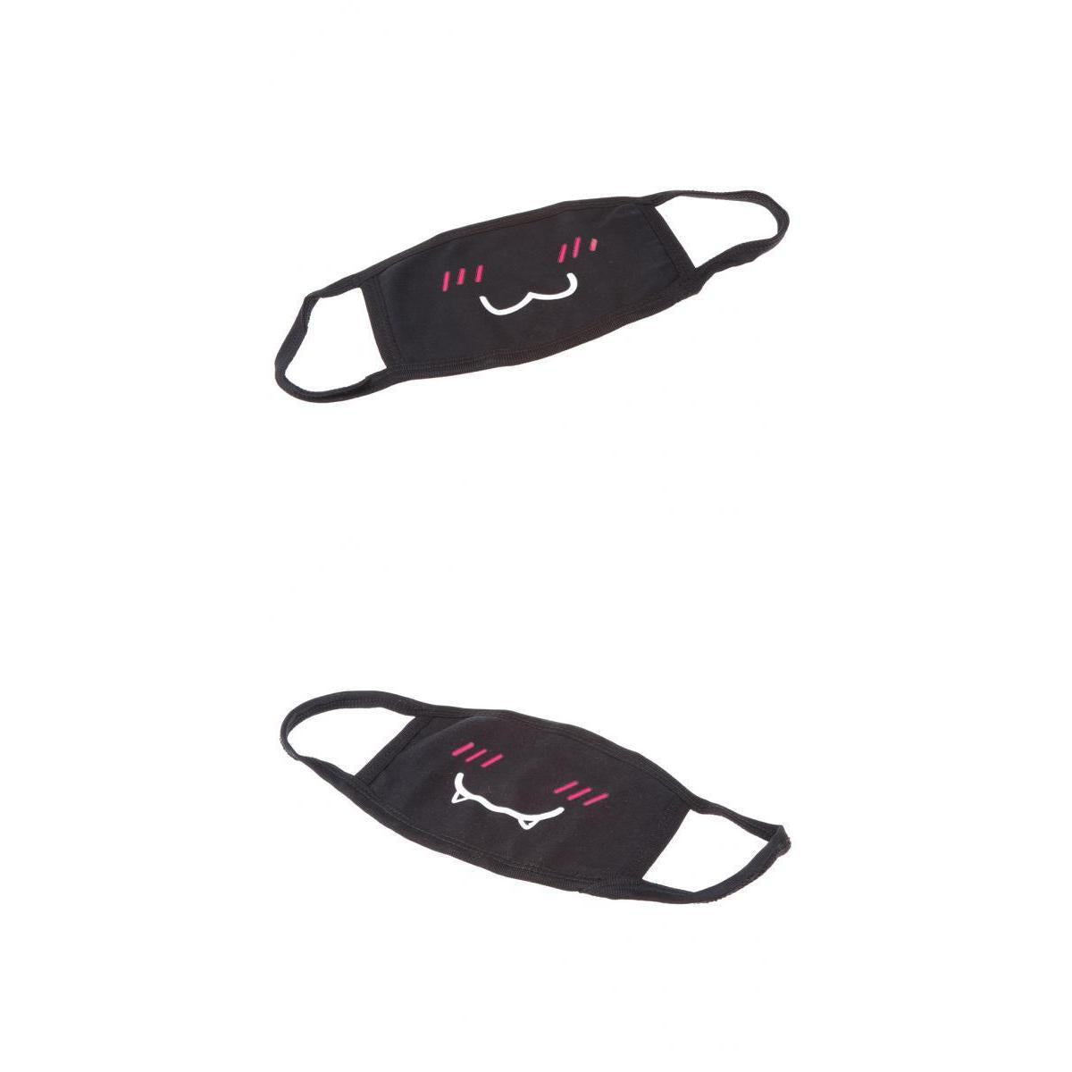Maxbell Maxbell Kids Teens Men Women Cute Anti Dust Mask Cotton Mask Cut Emoticon Pattern