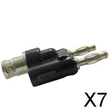 Maxbell 7xBNC Adapter Female Jack Dual Banana Binding Male Connector