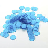 Maxbell 800x Assorted 3/4 Inch Transparent Count Bingo Chips for Bingo Game Cards 1.9cm
