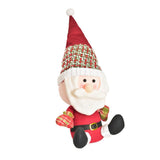 Maxbell Santa Claus Doll Artwork Display Ornament for Farmhouse Party New Year