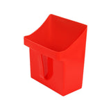 Maxbell Dustpan Cleaning Scoop Easy Soft Pet Cleaning Dustpan for Indoor Office Home Red
