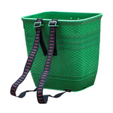 Maxbell PP Back Basket Versatile Fruit Picking Basket for Agriculture Hiking Outdoor Green