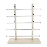 Maxbell Maxbell Sunglasses Display Stand Glass Eyewear Storage Rack for 10Pairs Wood
