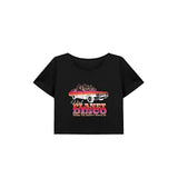 Maxbell Maxbell Women's Loose Crop Neck Tee for Work Street Shopping S