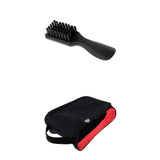 Maxbell Golf Brush Groove Cleaner Nylon Shoes Brush Shoehorn & Shoes Carry Bag Pouch