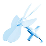 Air Conditioning Wind Deflector Women Wind Guide Fan for Library Living Room Blue