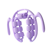Maxbell Massage Roller Press Points for Bodybuilding Equipment Indoor Sports Fitness 14 wheels violet
