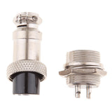 Maxbell Pair GX16 2Pins Waterproof Male Female Panel Metal Aviation Wire Connector - Aladdin Shoppers