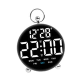 Maxbell LED Digital Alarm Clock Cafe Learning Dorm Office Home Adjustable Brightness White