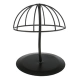 Maxbell Maxbell Iron Hat Cap Storage Display Holder Hair Wigs Rack Shelf Stand Tool Black S