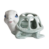 Maxbell Turtle Figurine Flower Pot Ceramic Decorative Planter for Office Garden Yard