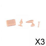 Maxbell 3x1/64 Cabinet Auto Repair Tool Tiny Model for DIY Sand Table Desktop Ornament Toolkit