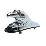 Maxbell Motorcycle Front Fender Ornament Mudguard Decorative Craft Eagle Head Statue Silver