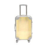 Maxbell Mini Suitcase Cute Empty Miniature Dolls Suitcase for Gifts Kids Toy Playset Yellow