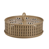 Maxbell Coil Holder Art Container Protective Box Coil Tray for Office Camping Hiking Khaki