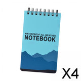 Maxbell 4xSpiral Notebook Writing Pads Pocket notebook for Office Stationry blue