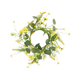 Maxbell Artificial Floral Candle Ring Wreath for Valentine Day Home Thanksgiving Day
