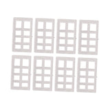 8x Shade Brackets Spacer Clear Parts Replacement Sturdy Acrylic Blocks