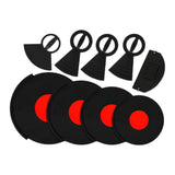 Maxbell 9Pcs Drum Mute Pads Portable Quiet Practicing Pad Dampers Eliminates Sustain