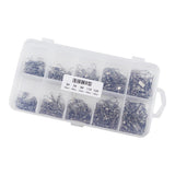 Maxbell Maxbell 200Pcs Fishing Swivels Barrel Swivel with Interlock Snap Connectors