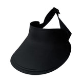 Maxbell Women Sun Hat Breathable Wide Brim Sun Visor Hat for Holiday Vacation Summer Black