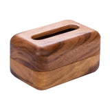 Maxbell Wood Tissue Box Cover Modern Tissue Dispenser for Office Desktop Living Room