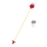 Golf Flagstick and Cup Portable Golf Hole Cup for Backyard Training Practice Red