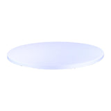 Maxbell Fitted Round Table Cloth Elastic Edge Non Slip Lightweight Round Table Cover White