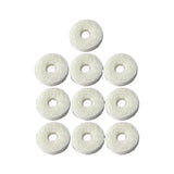 Maxbell 10Pcs Felt Washers Sturdy Musical Parts Accessories Brass Musical Instrument euphonium