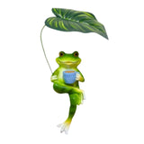 Maxbell Realistic Garden Frog Statue Centerpiece Figurine for Desktop Pond