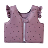 Maxbell Kids Swim Vest Kids Swimming Aid Float Vest for Age 3-6 Rafting Water Sports cherry pattern