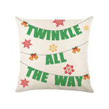 Christmas Pillow Cover Creative Square Cushion Cover for Festival Couch Sofa