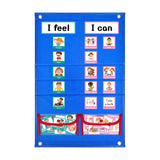 Maxbell Kids Visual Schedule Teaching Tools Durable Chore Chart Routine Pocket Chart