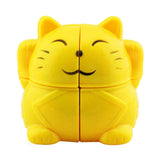 Fortune Cat 2x2x2 Magic Cube Twist Puzzle Funny Education Kids Toy Gift