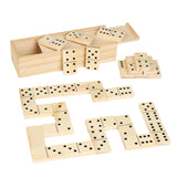 Maxbell Wooden Domino Set Gift Party Favors Puzzle Game for Classroom Children Party