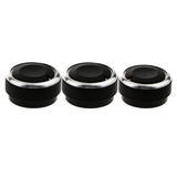 Maxbell 5x3 Pieces Air conditioner Knob Control Switch for Vela Vitz Vios classical black