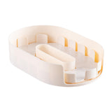 Maxbell Turntable Organization Multipurpose Spice Rack for Cabinet Pantry Countertop White