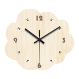 Elegant Wall Clock Creative Design Non Ticking for Bedroom Dining Room Hotel Irregular Shape