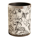 Maxbell Trash Can PU Leather Accessory Garbage Can for Bedroom Bathroom Laundry Room Style C