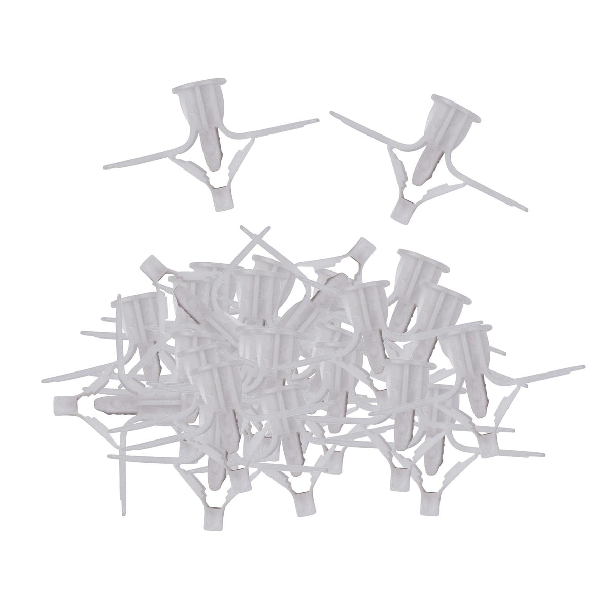 Maxbell Maxbell 100x Plasterboard Plugs Screws Hardware Drywall Anchor for Lamp Installation White
