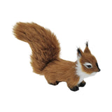 Plush Squirrel Ornament Tabletop Decoration Christmas Simulation Animal Doll coffee